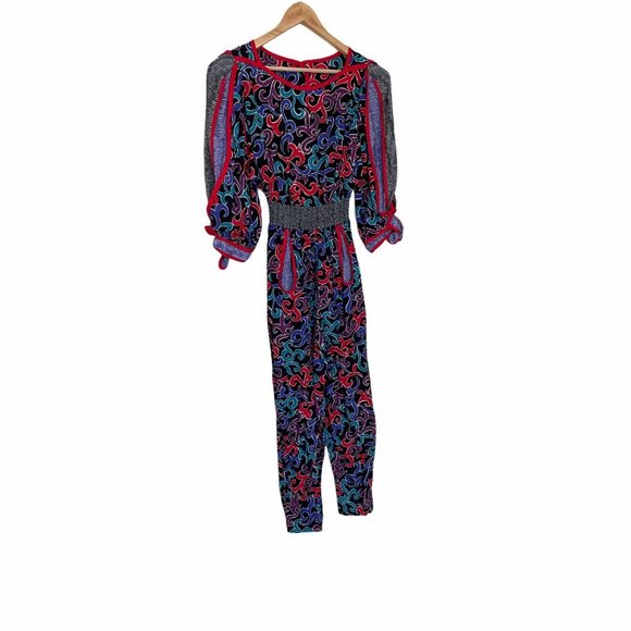 Vintage Pants - Vintage 80s Jeanne Marc Jumpsuit